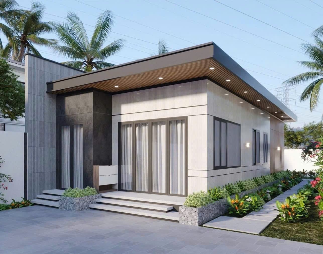 Nhà cấp 4 mang phong cách hiện đại