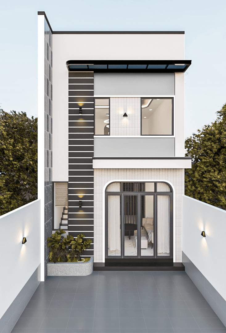Thiết kế thi công nhà 1 trệt 1 lửng tại Bình Thuận