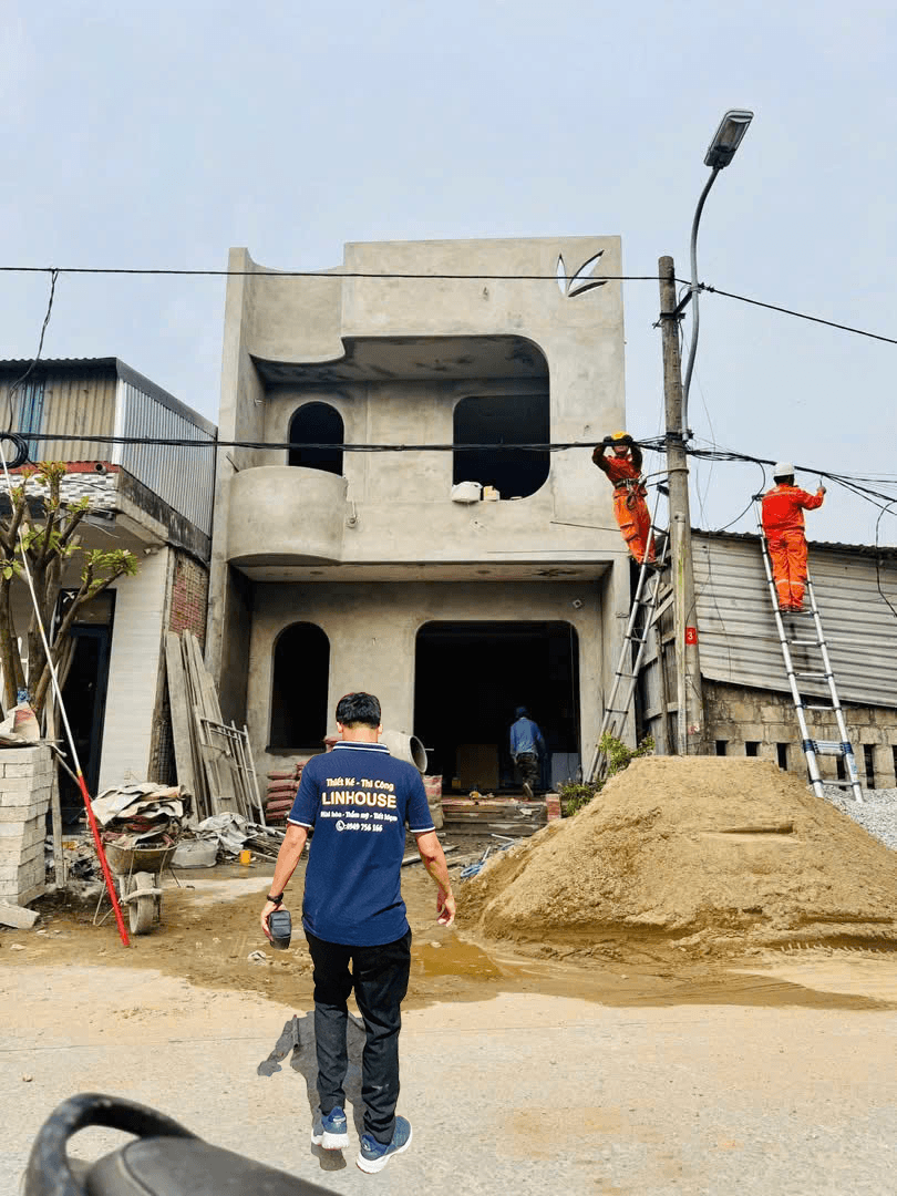 Thiết kế thi công nhà ở 2 tầng tại Ninh Thuận