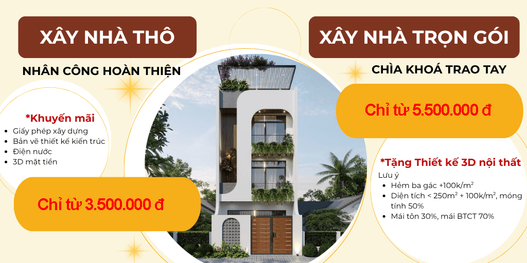 Báo giá thiết kế thi công trọn gói