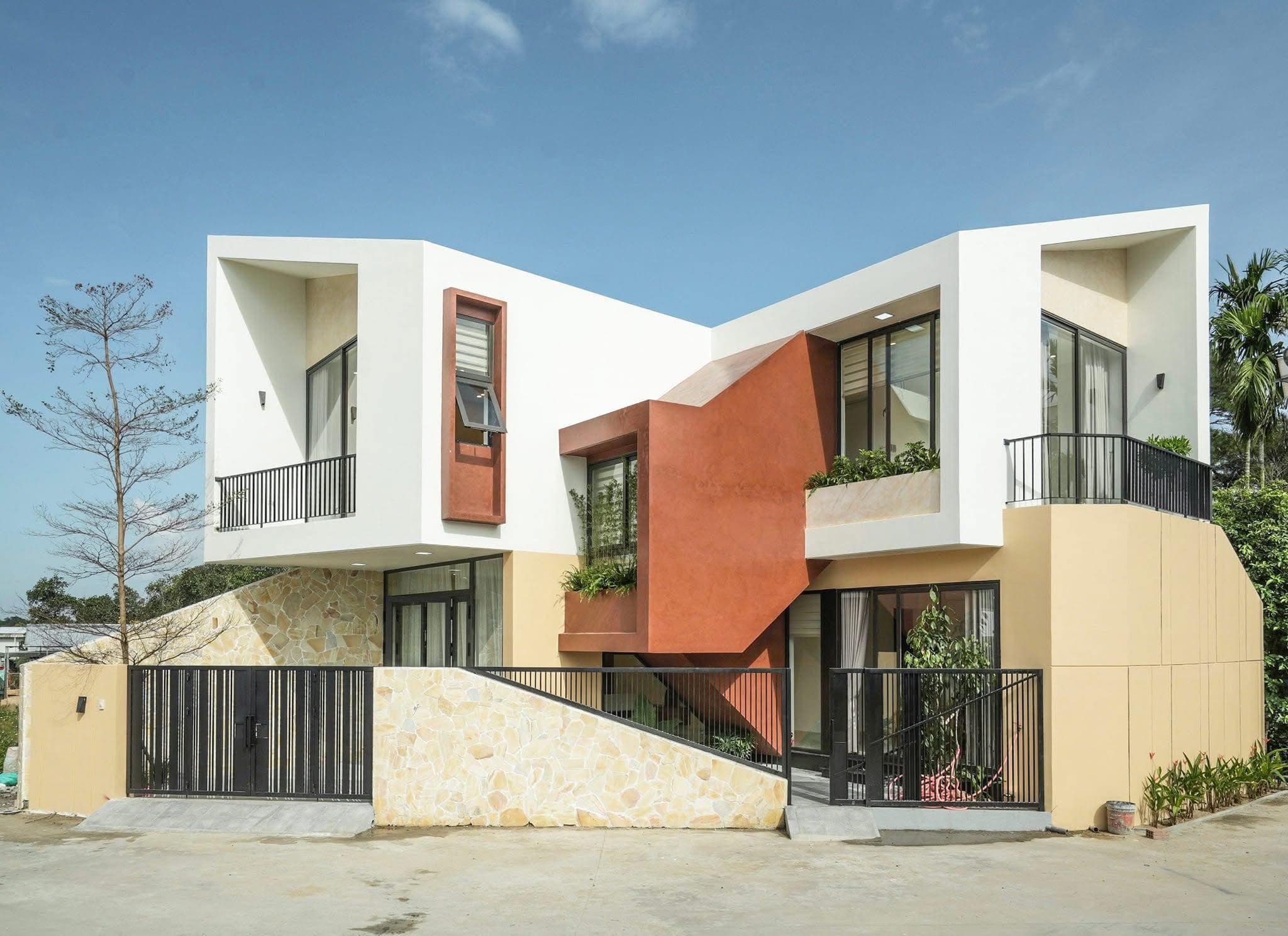 Nhà ở 2 tầng đậm nét hiện đại tối giản