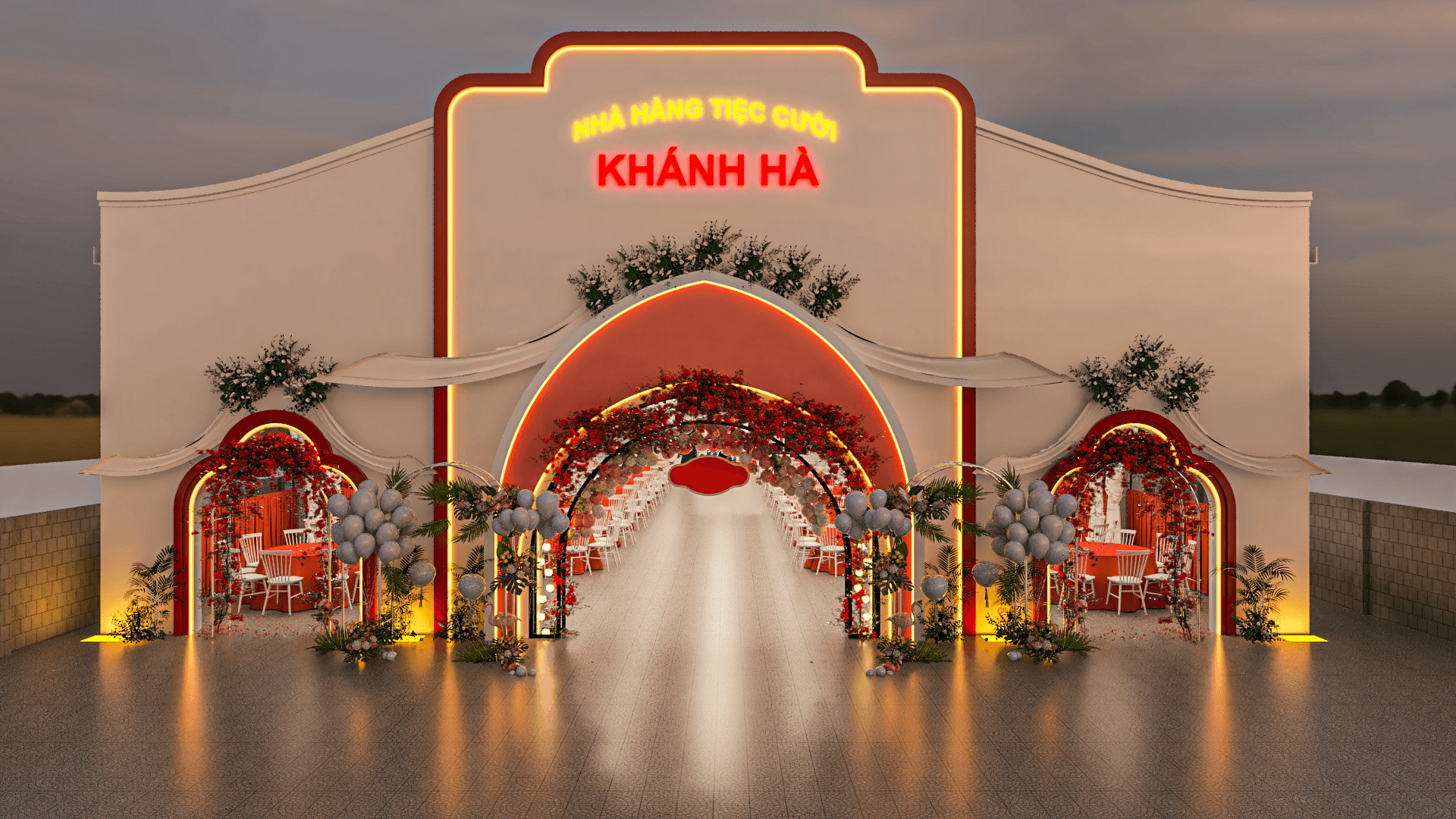 Nhà hàng tiệc cưới phong cách cổ điển