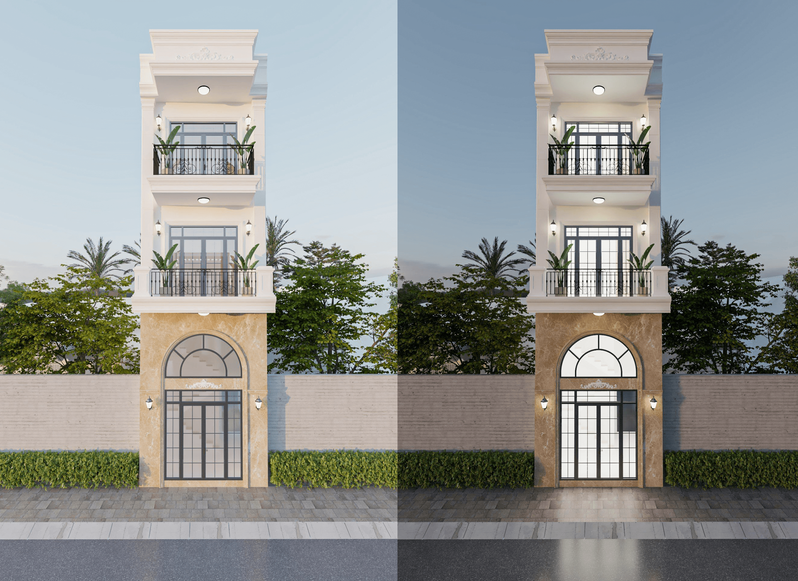 Nhà ở tân cổ điển 5 tầng - chị Lan Anh tại Quận 8, TP.HCM