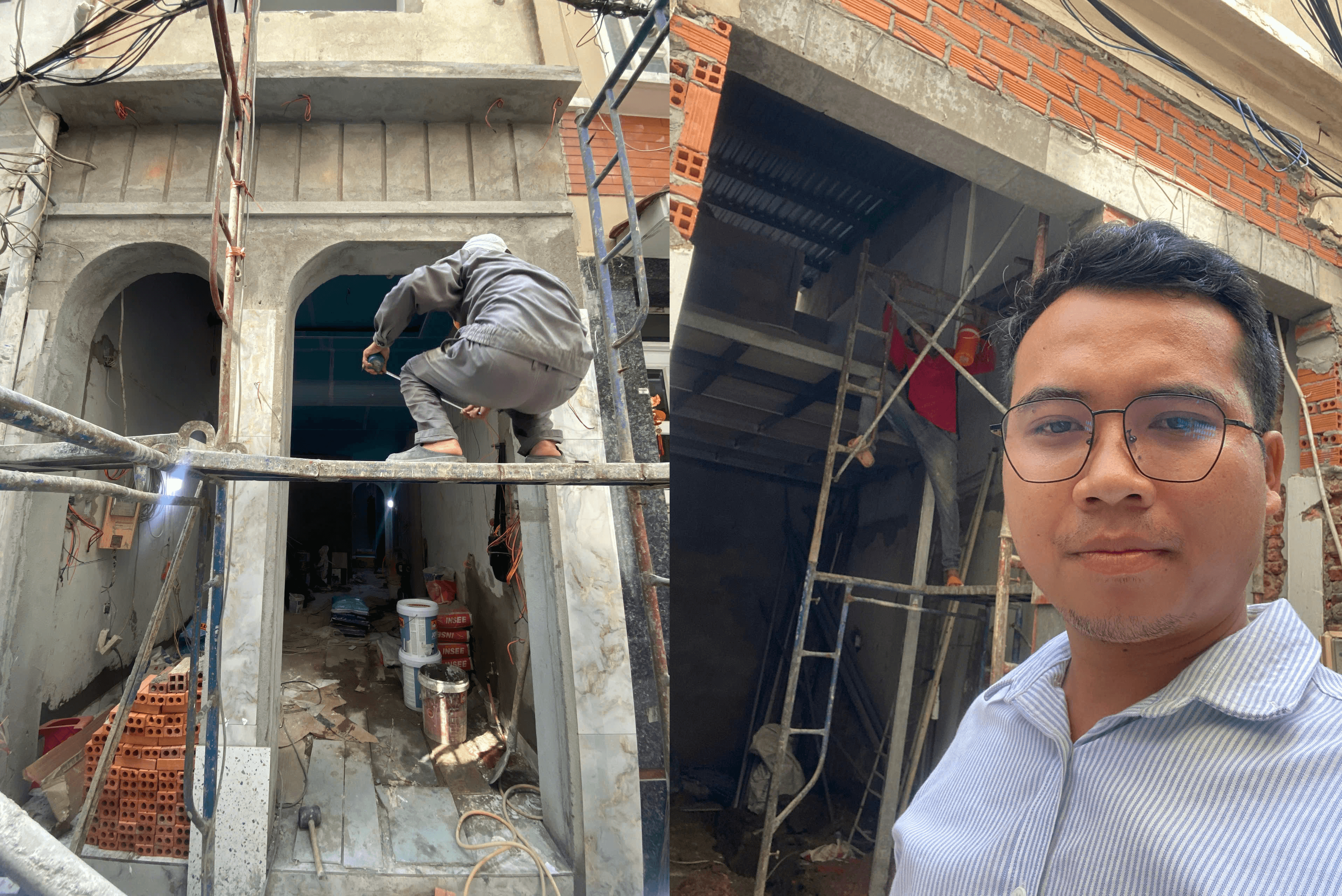 Thi công cải tạo nhà ở 2 tầng - Quận 1