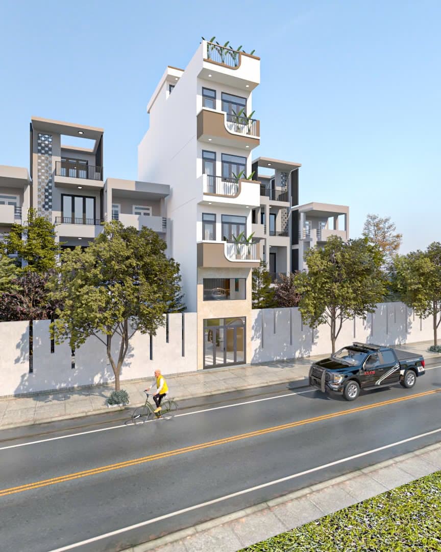 Thiết kế thi công nhà anh Nhàn 6 tầng - Quận 7